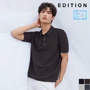 [에디션] 쿨 원단 반팔 카라 니트 (NED2ET1904)