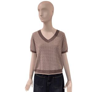 [파파야]브이넥 니트 티셔츠(PNORKT016B)