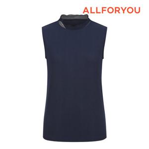 [올포유] 여성 반넥 프릴 민소매 티셔츠 ALQTN3431-915