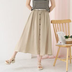 [웬디즈갤러리]위디 린넨 버튼 롱스커트 /데일리 바캉스 외출 RSK125