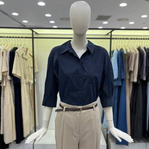 [씨씨콜렉트]오픈 카라 7부 셔츠 E242MSC134 DN_CA