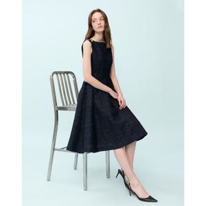 질스튜어트 뉴욕 여성 25SS 시즌오프 네이비 스팽글장식 린넨혼방 트위드원피스 JSDR5B340N3