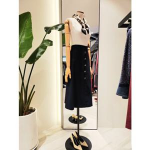 [모조에스핀] 단추 포인트 A라인 스커트(J253XSD103)