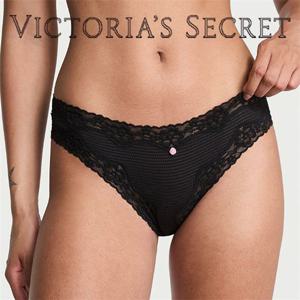 [국내]빅토리아시크릿 섀도우 스트라이프 면 레이스트림 비키니팬티 11271650