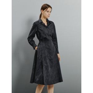 [아이잗컬렉션(피)]자가드 브로치 셔츠 원피스 CR9A0OP831