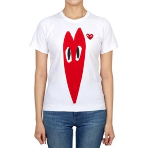 꼼데가르송 롱 하트 여성 반팔티셔츠 AZ T223 051 1