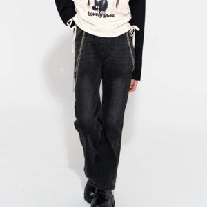 [더데이걸]부츠컷 밴딩 기모 데님 TGTJ24W01-09_IC