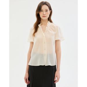 질스튜어트 뉴욕 여성 25SS 아이보리 글리터장식 반팔블라우스 JSBL5B640IV