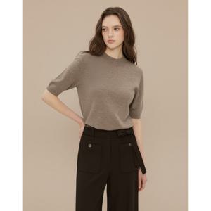 질스튜어트 뉴욕 여성 25FW 시즌오프세피아 캐시미어100 반팔 니트 풀오버 JSSW5D831S1