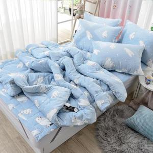 몽쉐어 코지베어 착번극세사 차렵이불 SS 3color