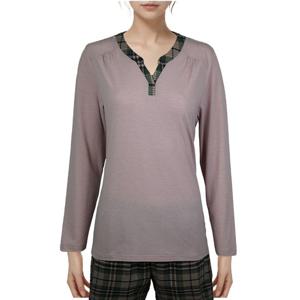 [비비안(언더웨어)]멜란스판 선염 기모체크 커플 이지웨어 상의세트 EZ1950EZ2950