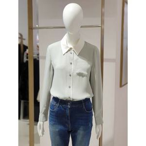 [에꼴드파리]MARIO(미센스) 배색 칼라 블라우스 107ZMB4ZBLM107Z