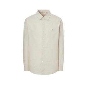 헤지스긴팔티 VQA HZSH5C101I2 베이지 멜란지 린넨혼방 긴팔캐주얼셔츠