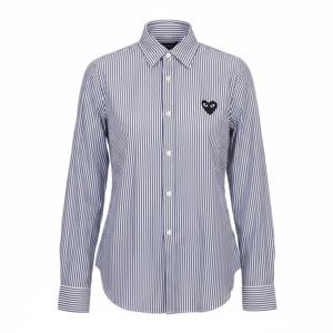 꼼데가르송 COMME DES GARCONS 블랙와펜 스트라이프 여성 셔츠 AZ B007 051 1