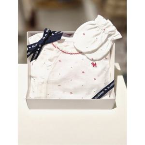 블루독베이비 10 26SS(RD)BI뱀부메쉬바디수트손싸개세트(백일아기옷) (04637004002008)