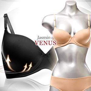 [비너스 자스민] A-F컵 메모리 폼 몰드 브라팬티세트 jbp1163