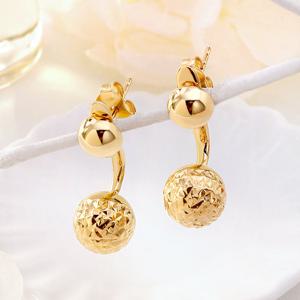 골드팡 14k 업다운 골든볼 귀걸이