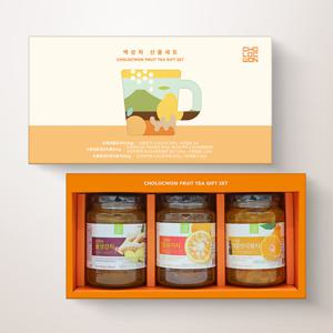 초록원 과실액상차 3종 선물세트 (꿀유자차+꿀생강차+제주한라봉