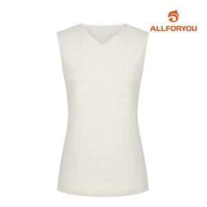 [올포유] 여름 여성 레이스 브이넥 민소매 티셔츠 ALTSL4311-102