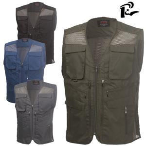 로베르토 남성 브이넥 다기능성 망사조끼_CB0334