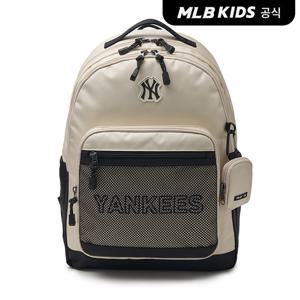 [MLB키즈]고학년 베이직 메쉬 백팩 NY (D.Cream)7ABKB064N-50CRD
