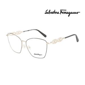(국내당일발송) 페라가모 명품 안경테 SF2217 703 스퀘어 메탈 여자 안경