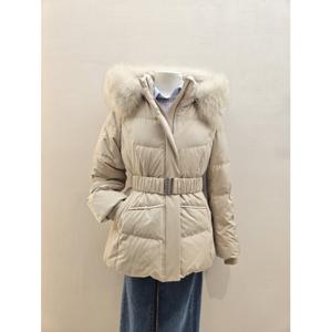 [75%할인]숲 (SABDO34) 폭스퍼 벨티드 다운 숏 패딩 점퍼