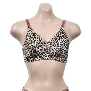 시원하고 청량한 인견 호피 노몰드 풀컵 브라 깔끔