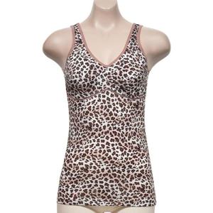 예쁜 호피 무늬 노와이어 브라런닝 가벼운착용감