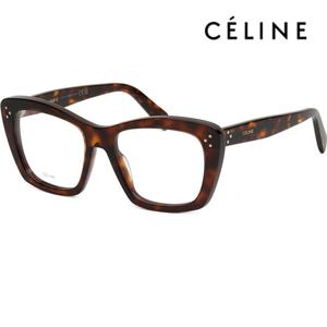 셀린느 안경테 CL50108I 052 명품 두꺼운 호피 사각 뿔테 캣아이 패션