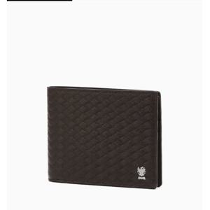 [닥스] 브라운 짜임패턴 소가죽 반지갑 DBWA5E861W3