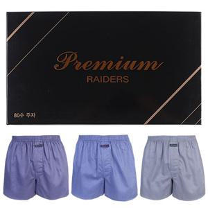 [TRY]남성 80수 레이더스박서X-1유색F3매 트렁크팬티 백색팬티런닝택1