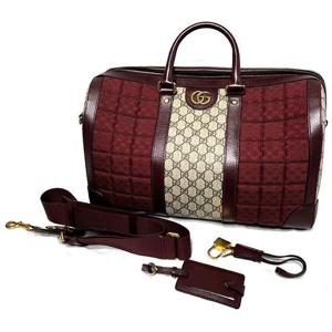 GUCCI 구찌 GG 캔버스 보스톤 724642 FAB9Y 6042 더플백버건디