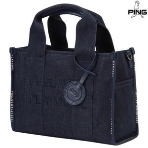 [핑골프]여성 레터링 사각 토트백 121E2BG052_NA