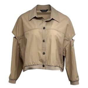 [데시데]소매트임 크롭셔츠 DOS121