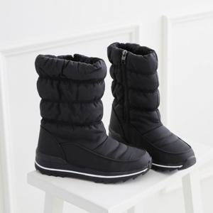 갓슈 비즈플라워 미들 패딩부츠