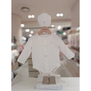 오가닉맘 포멘트긴소바디수트모자세트(출산돌선물세트) (MKFLQS01)