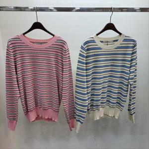 [반에이크]라인 스트라이프 니트 티셔츠 (VB42KTQ321Z)_GJA