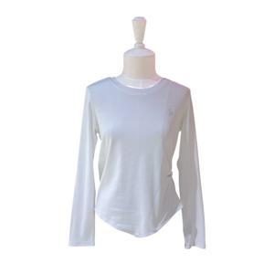 [에이지도르]라운드 크롭 꼬임 긴팔 슬림 티셔츠 ALFIAUT159