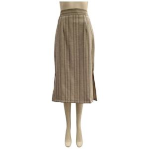 [페이지플린]스트라이프 옆 트임 H라인 스커트 F5CSK001