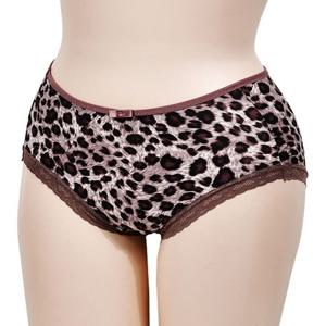 레이스 호피무늬 누디라인 여성 햄팬티