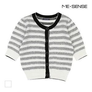 [미센스]MARIO투톤패턴 니트 가디건_MB34KCMD81Z
