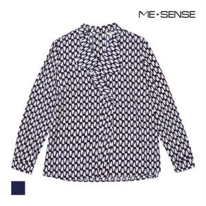 [미센스]MARIO기하학 프린트 블라우스_MB22BLM102Z