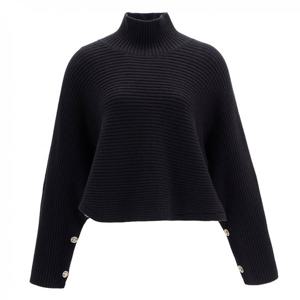 [아이잗컬렉션]터들넥 버튼 판초 CRAE1PO661