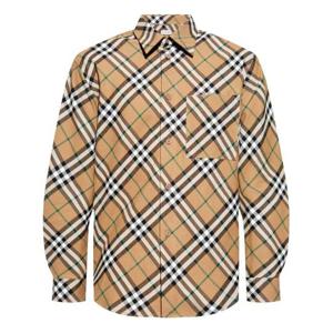 버버리 체크 패턴 코튼 긴팔 셔츠 8095342 SIPC1202 Brown