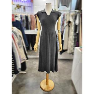 밸리걸 세이브존01 오픈 카라넥  캡소매 니트 롱원피스 823700