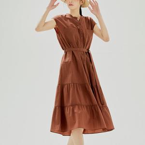 [클라비스]헨리넥 바스락 원피스 (CVOWC3701M-T)