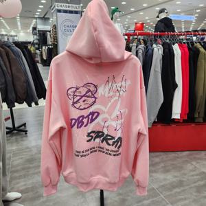 [더블제이디](공용) 페인팅플라워 후드 JGZZ30914 GN