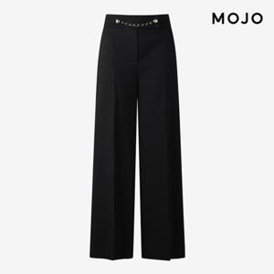 [모조에스핀] 블랙 앞장식 와이드 팬츠 (J254XSA022)