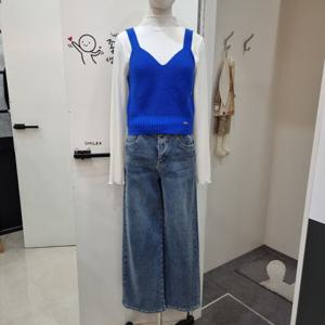 [반에이크]반에이크김천모다 백리본크롭니트베스트VB4YKVMV07ZBL